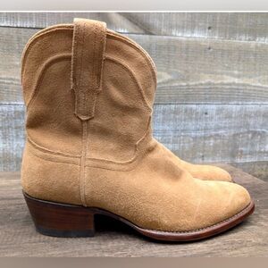 Tecovas Tan Suede Ankle Boots